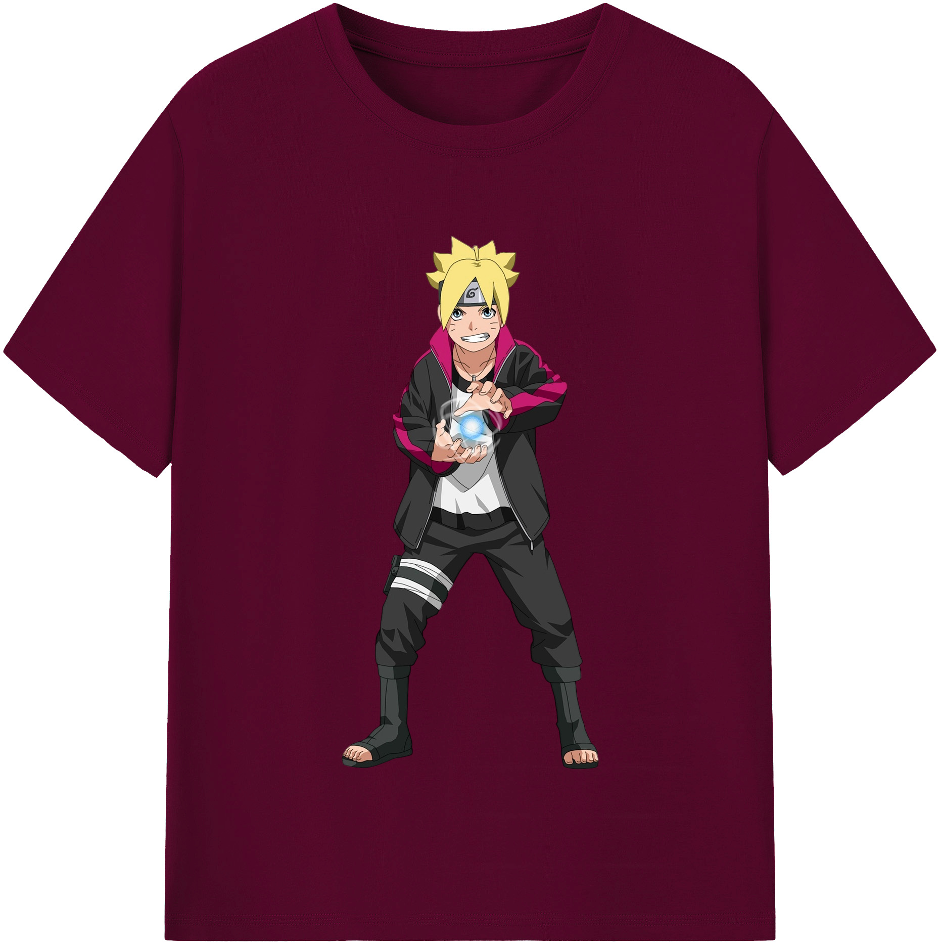 （画像用） NARUTO -ナルト- うずまき ボルト Uzumaki Boruto レディースカジュアルプリントTシャツ（綿100％）